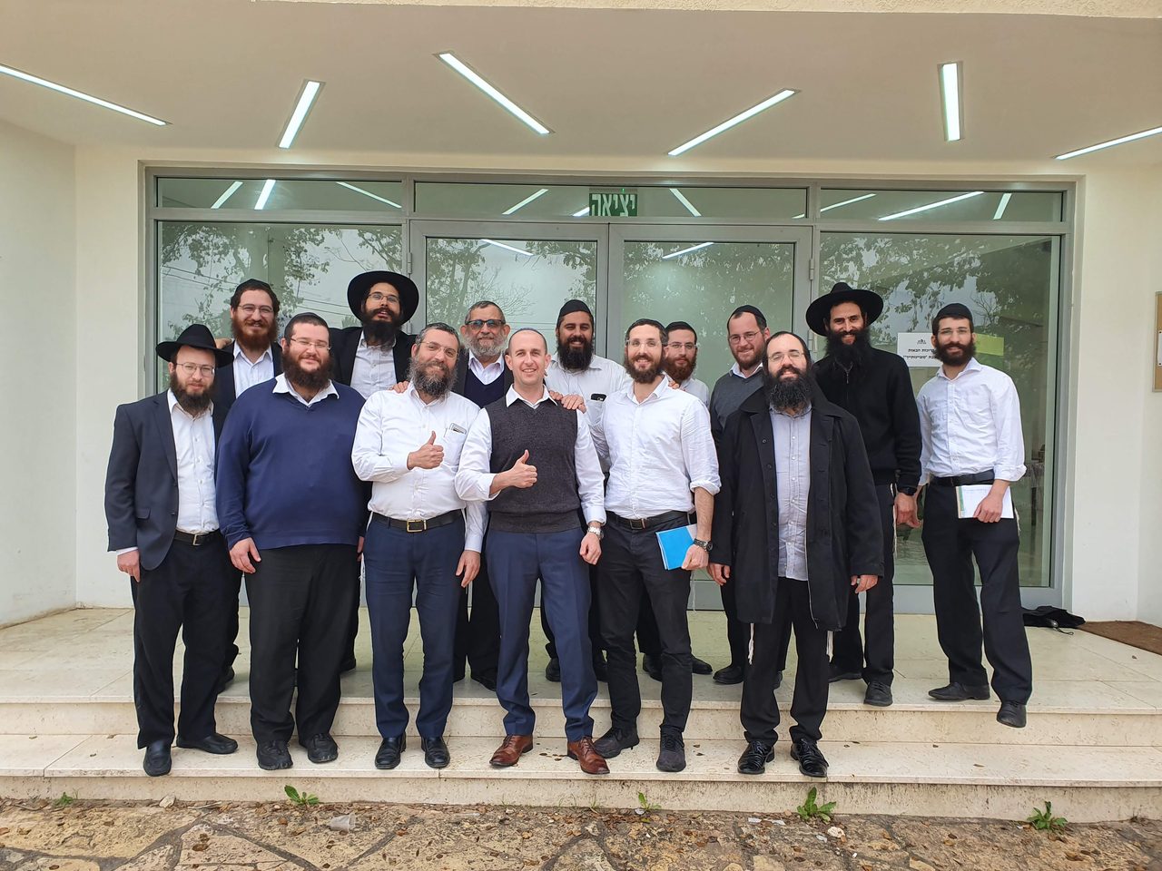 Tal Paperin with a sales team